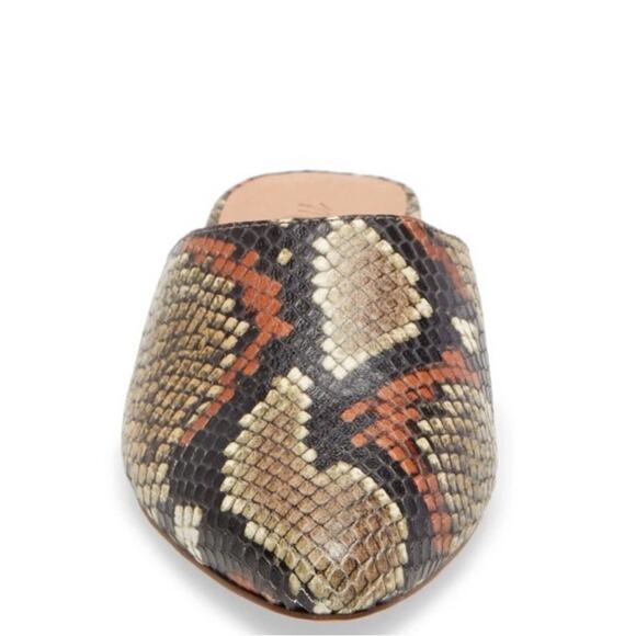 Madewell Remi Mule In Spiced Cider Multi Snake Print Size 8 - Picture 6 of 7